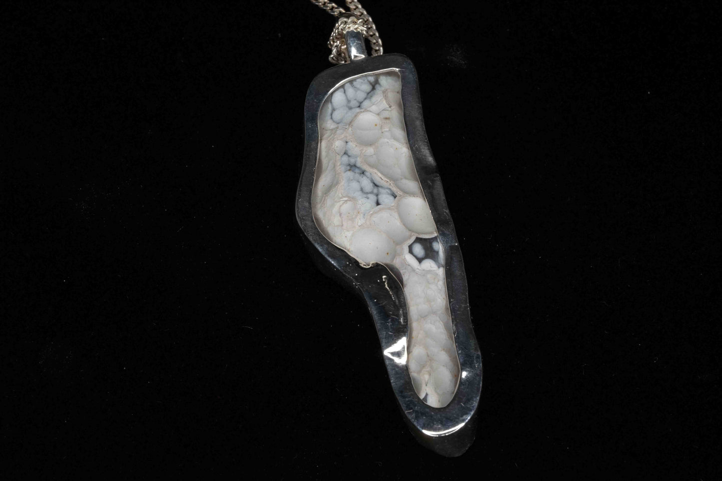 Coral Geode Necklace